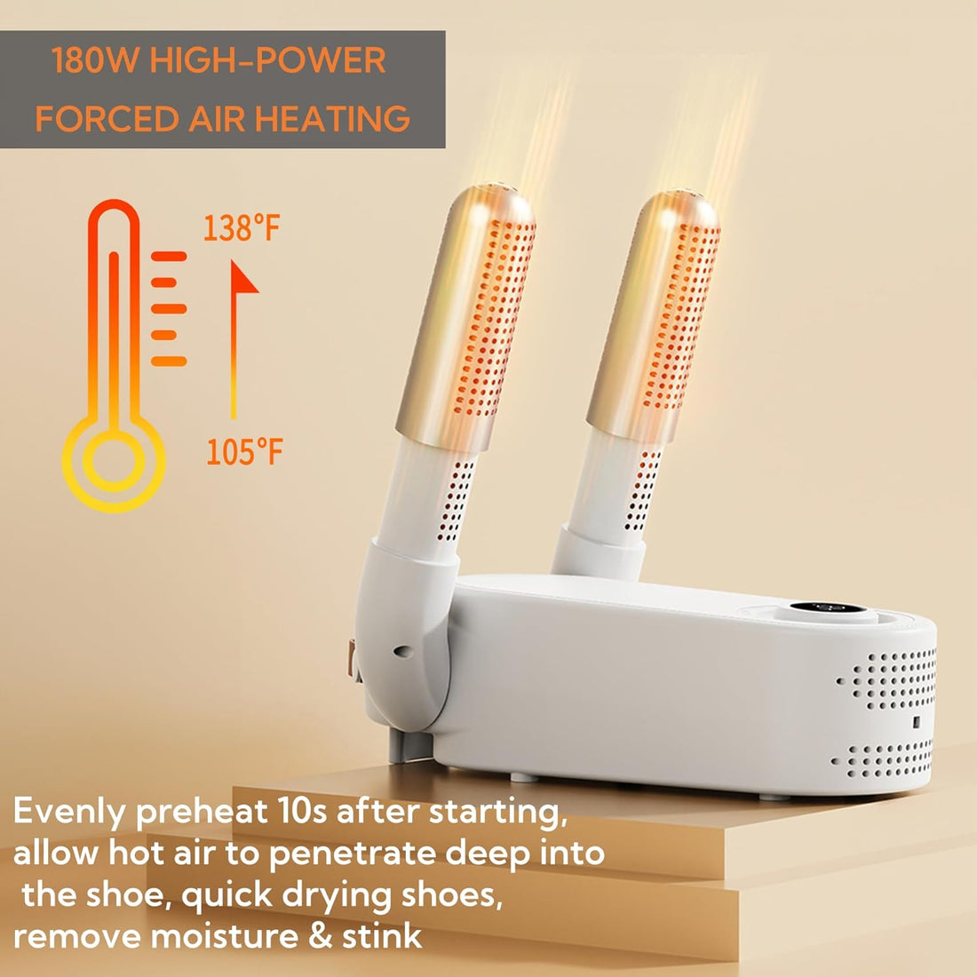 Shoe Dryer Intelligent Timer Adjustable
