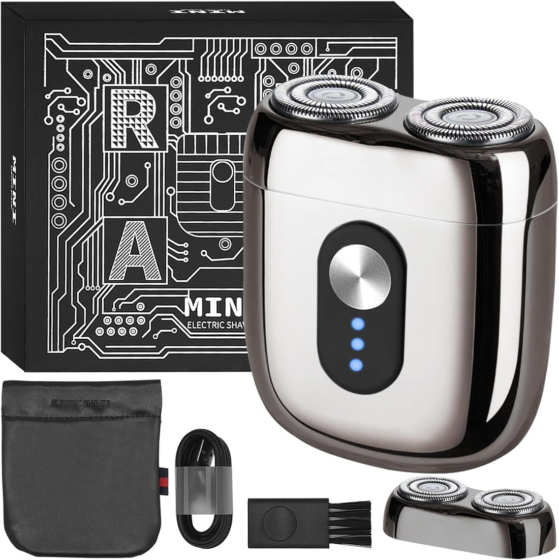 Mini Magnetic Electric Double-head Shaver